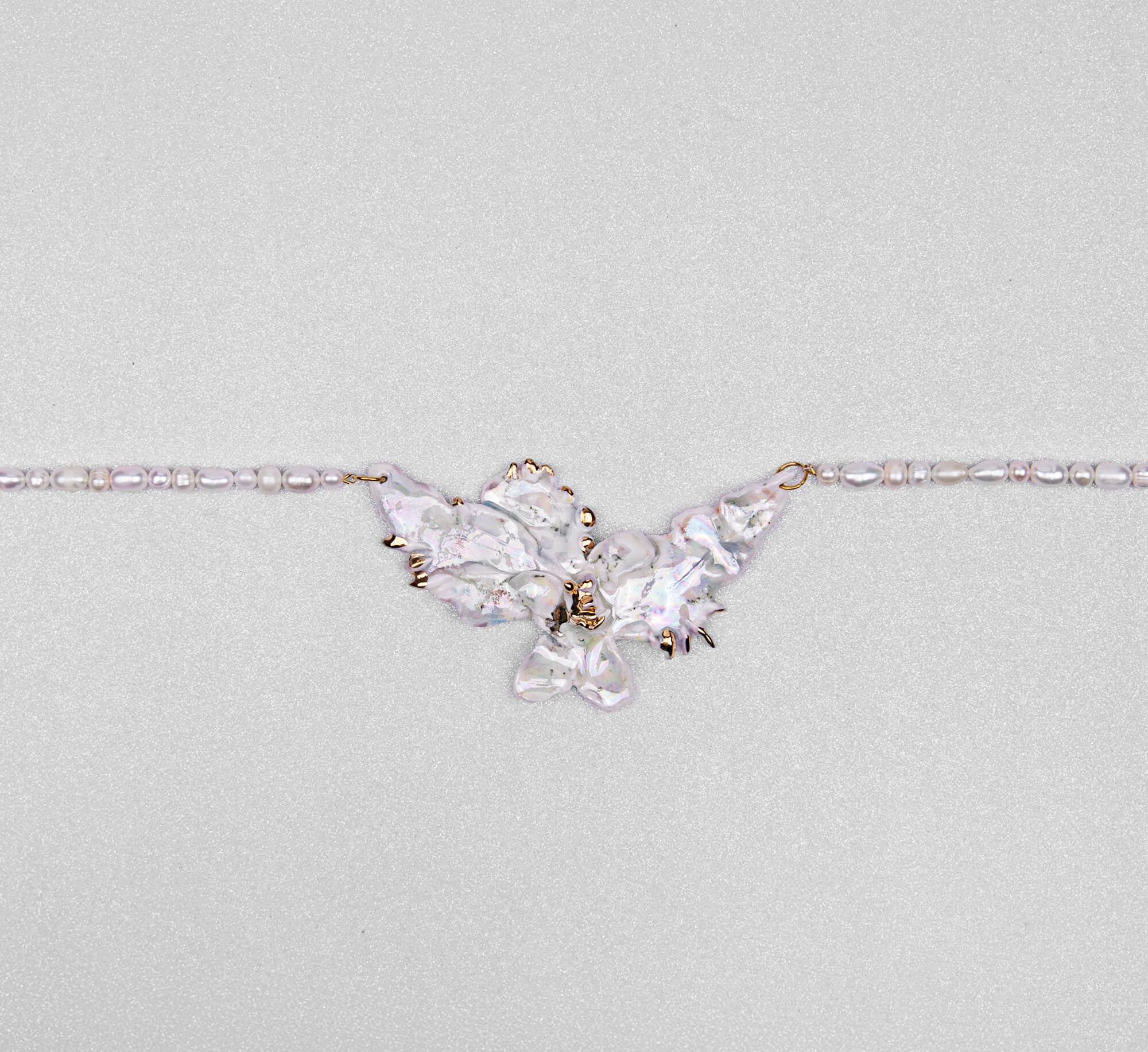 Lotus pearl necklace