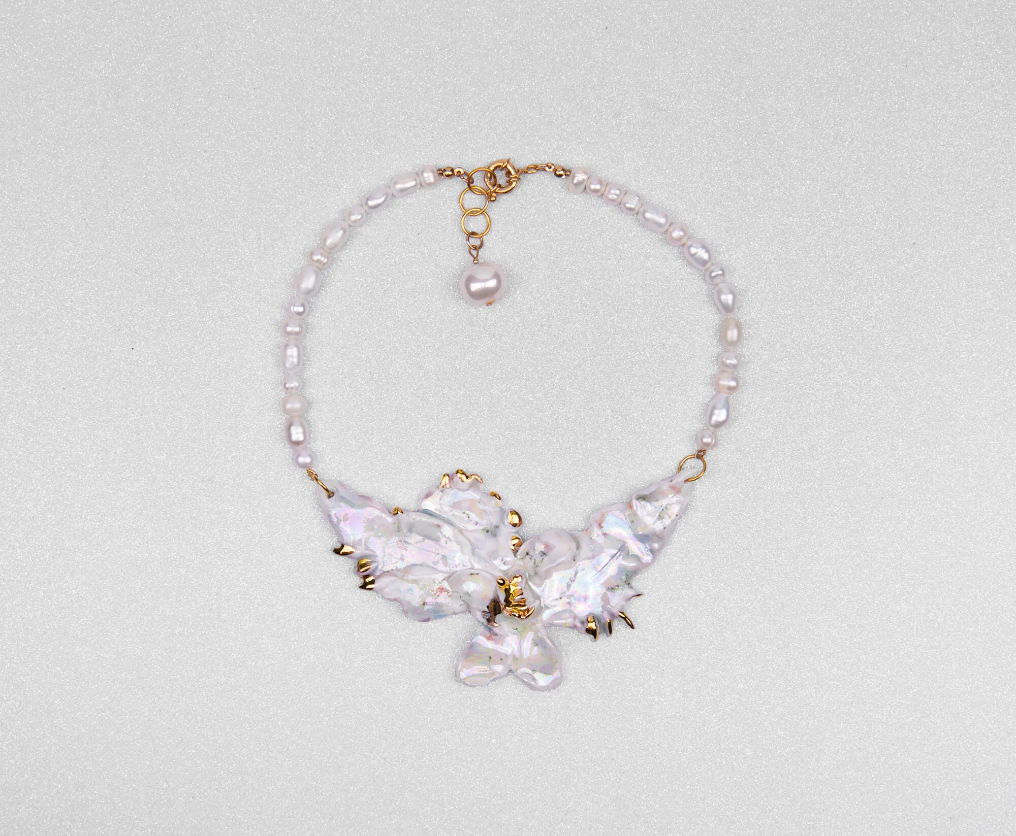 Lotus pearl necklace