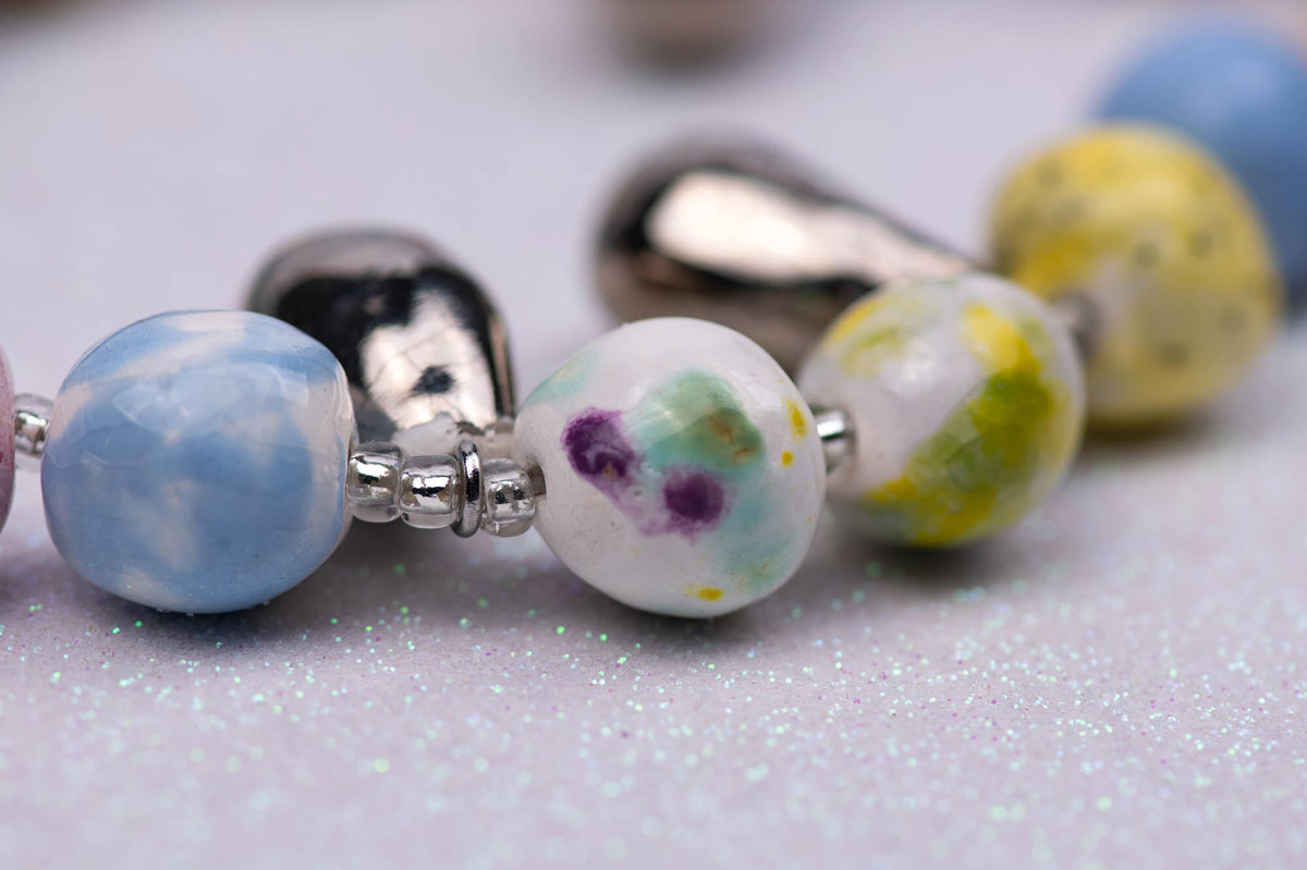 Colorful angel necklace