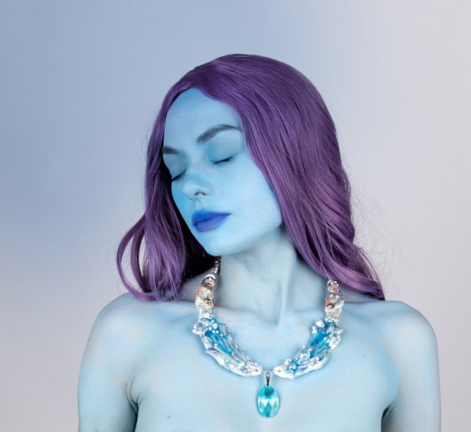 Big blue mermaid statement