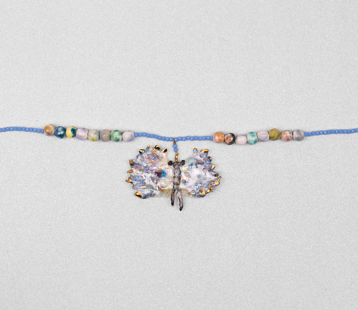 Blue butterlfy chocker