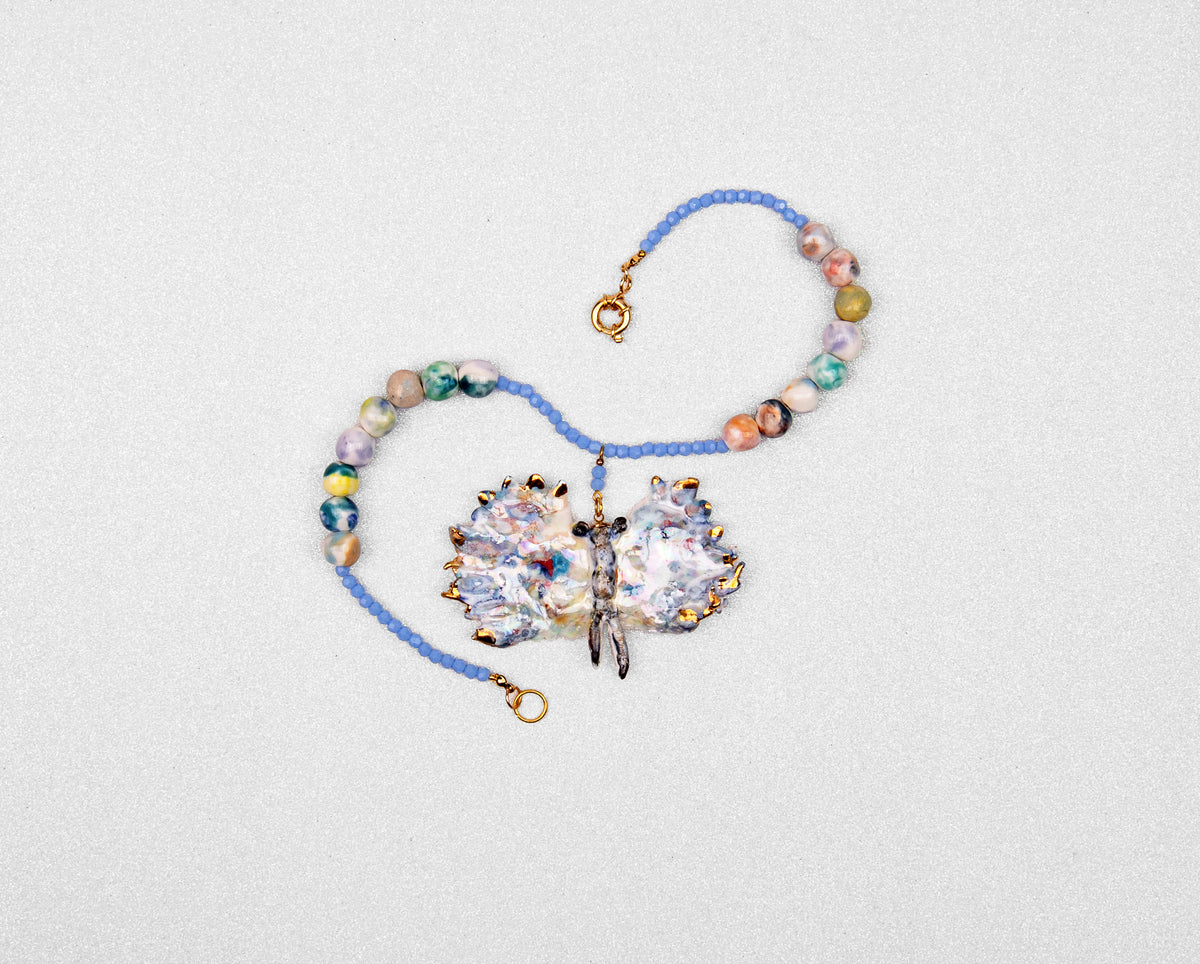 Blue butterlfy chocker