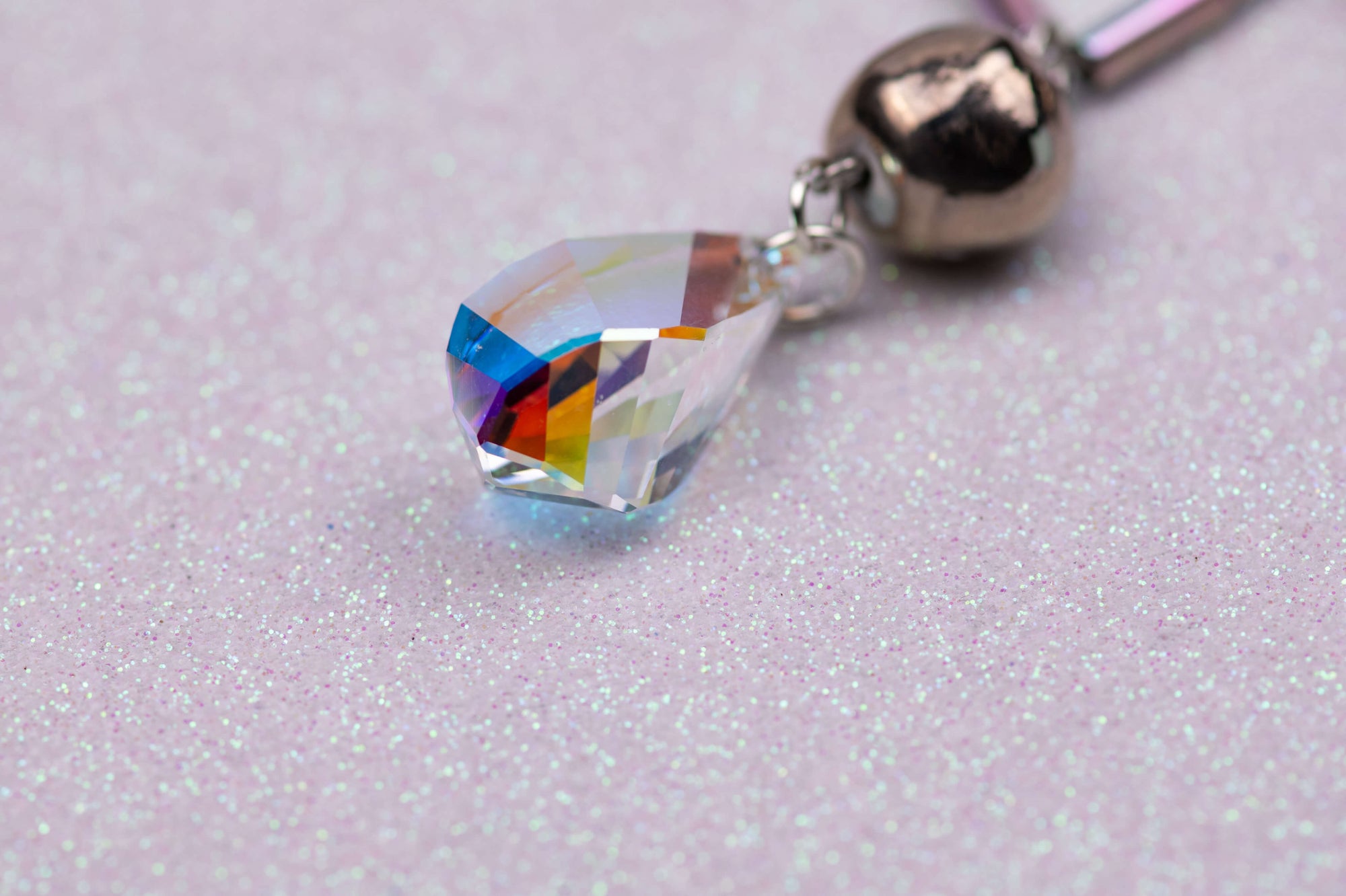 Modern droplet necklace