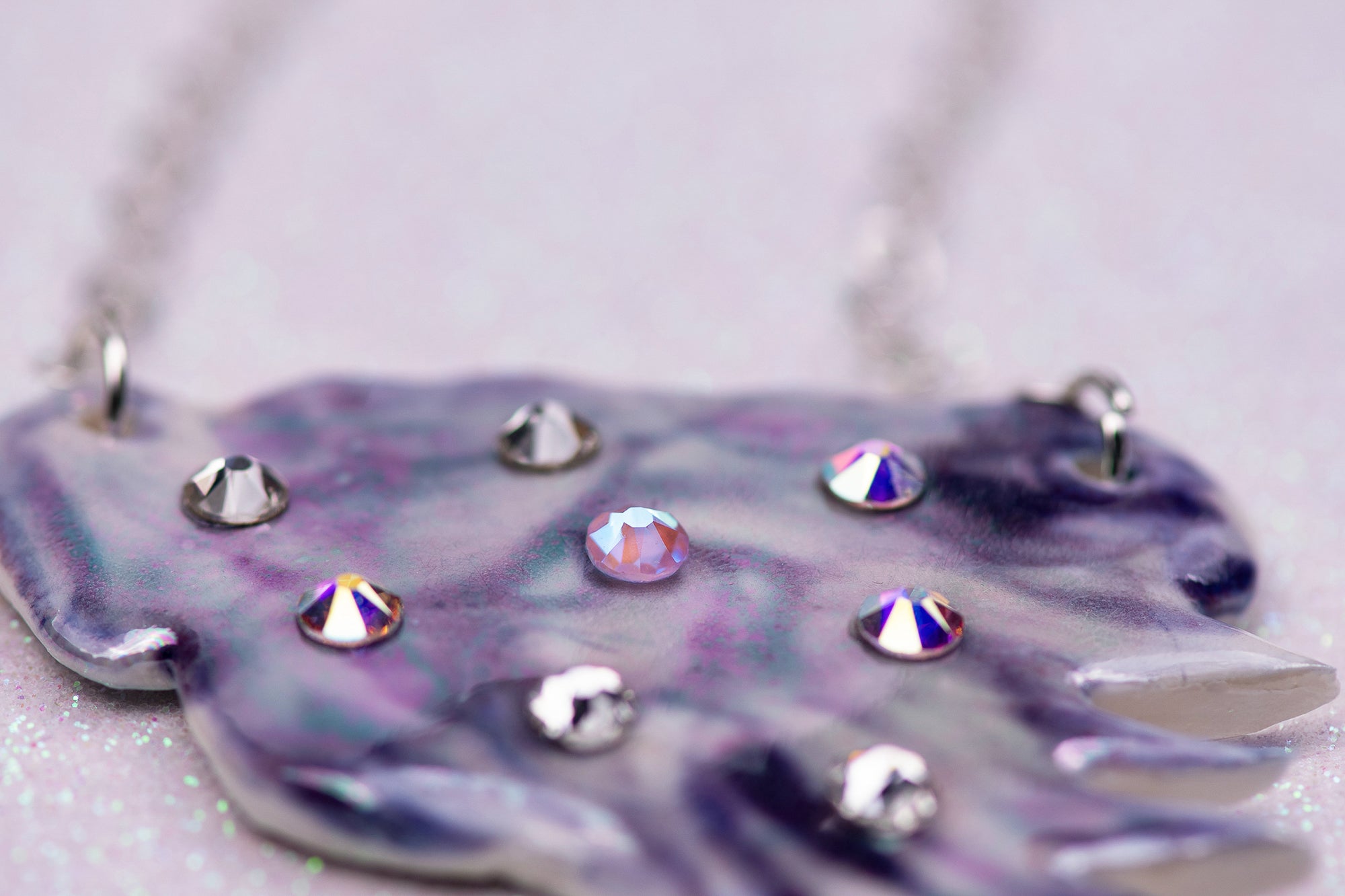 Crystal splash necklace
