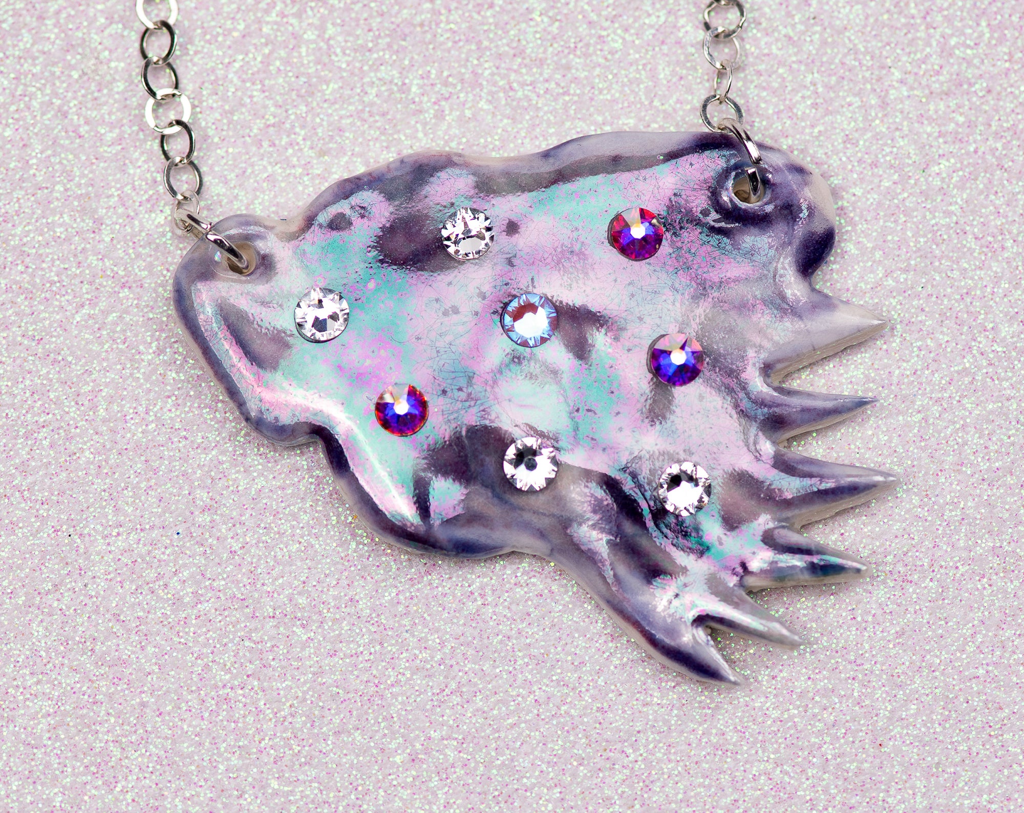 Crystal splash necklace