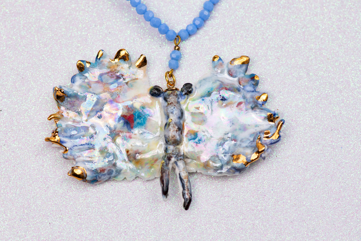 Blue butterlfy chocker