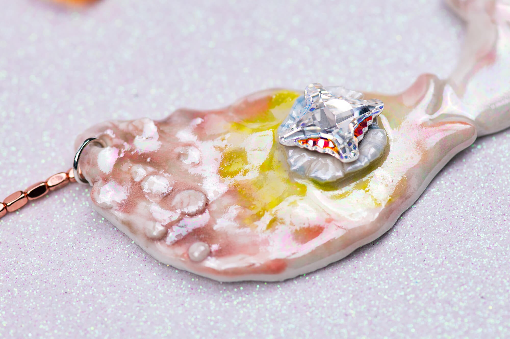 Whimsical mermaid necklace