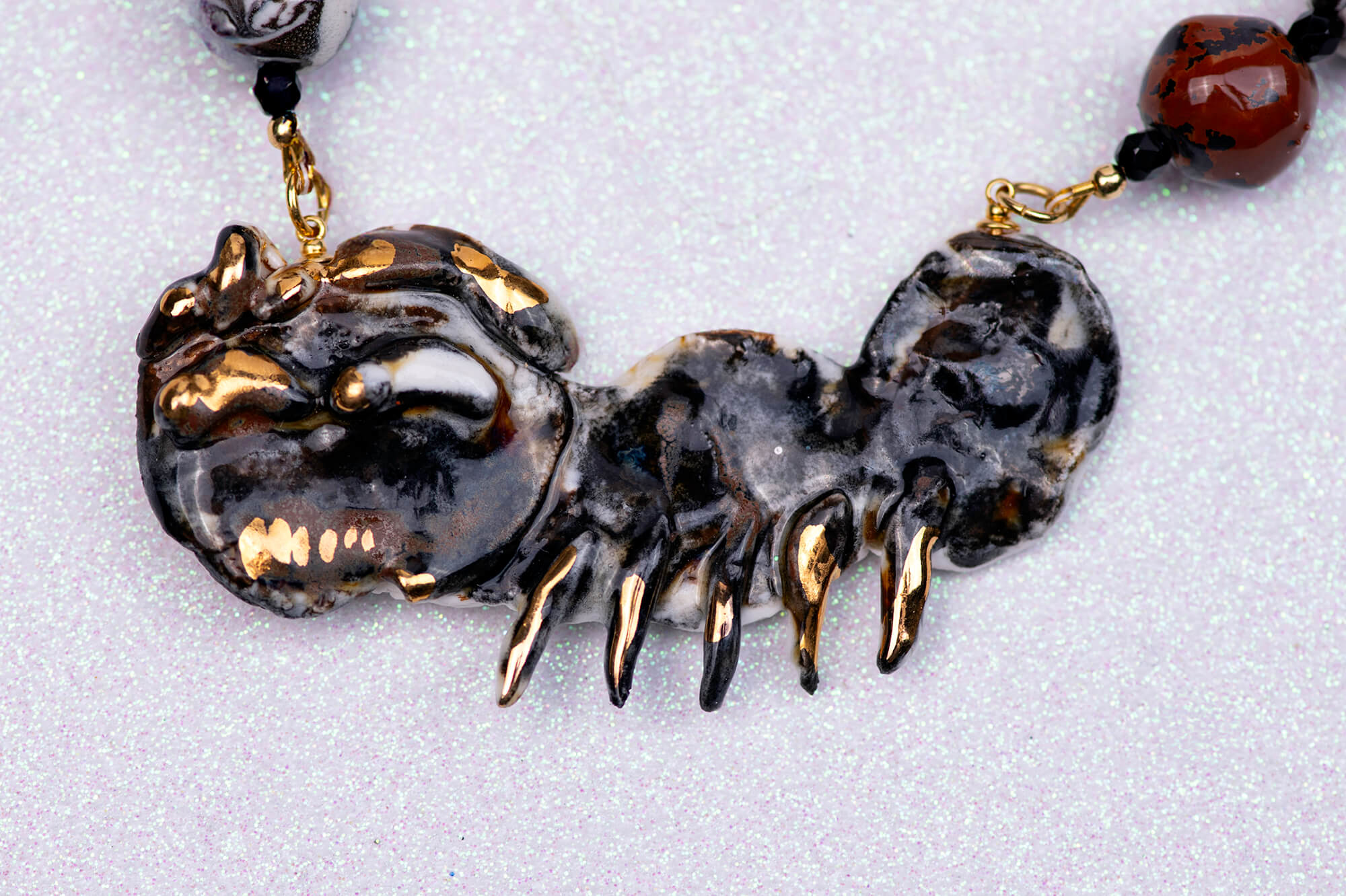 Black ant necklace