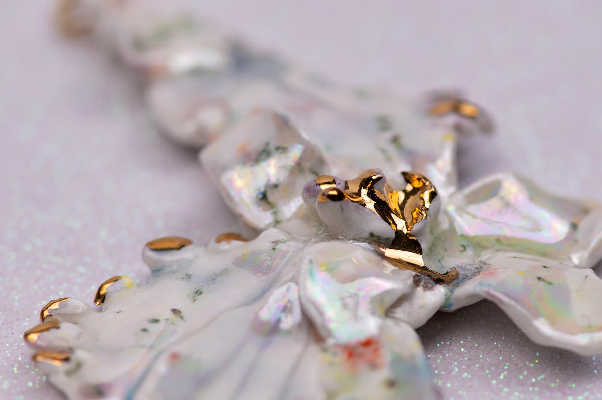Lotus pearl necklace