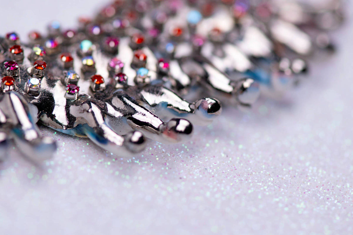 Fairytale silver caterpillar necklace
