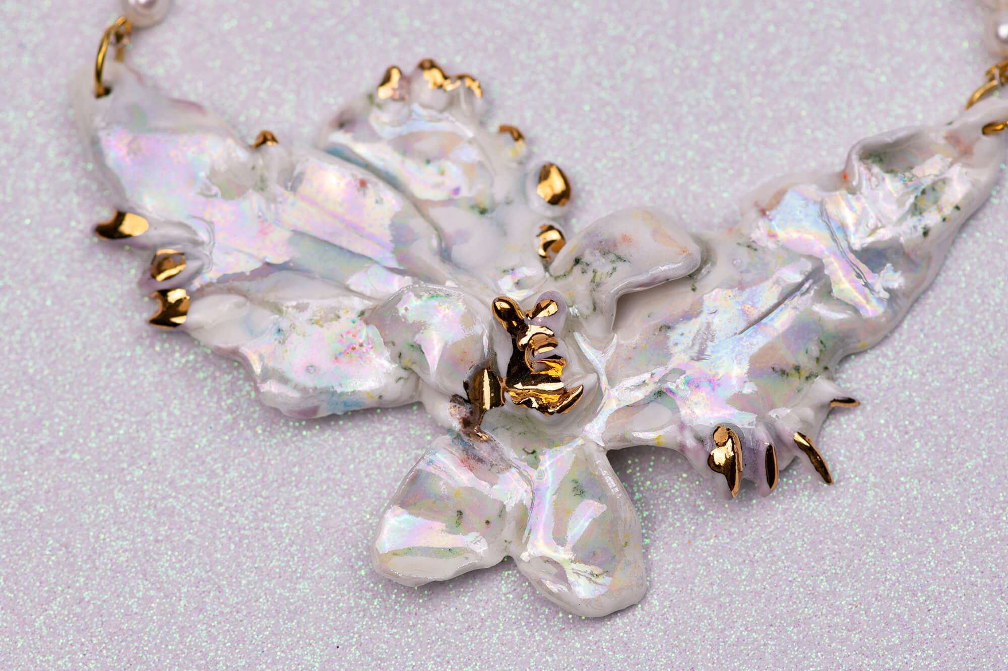 Lotus pearl necklace