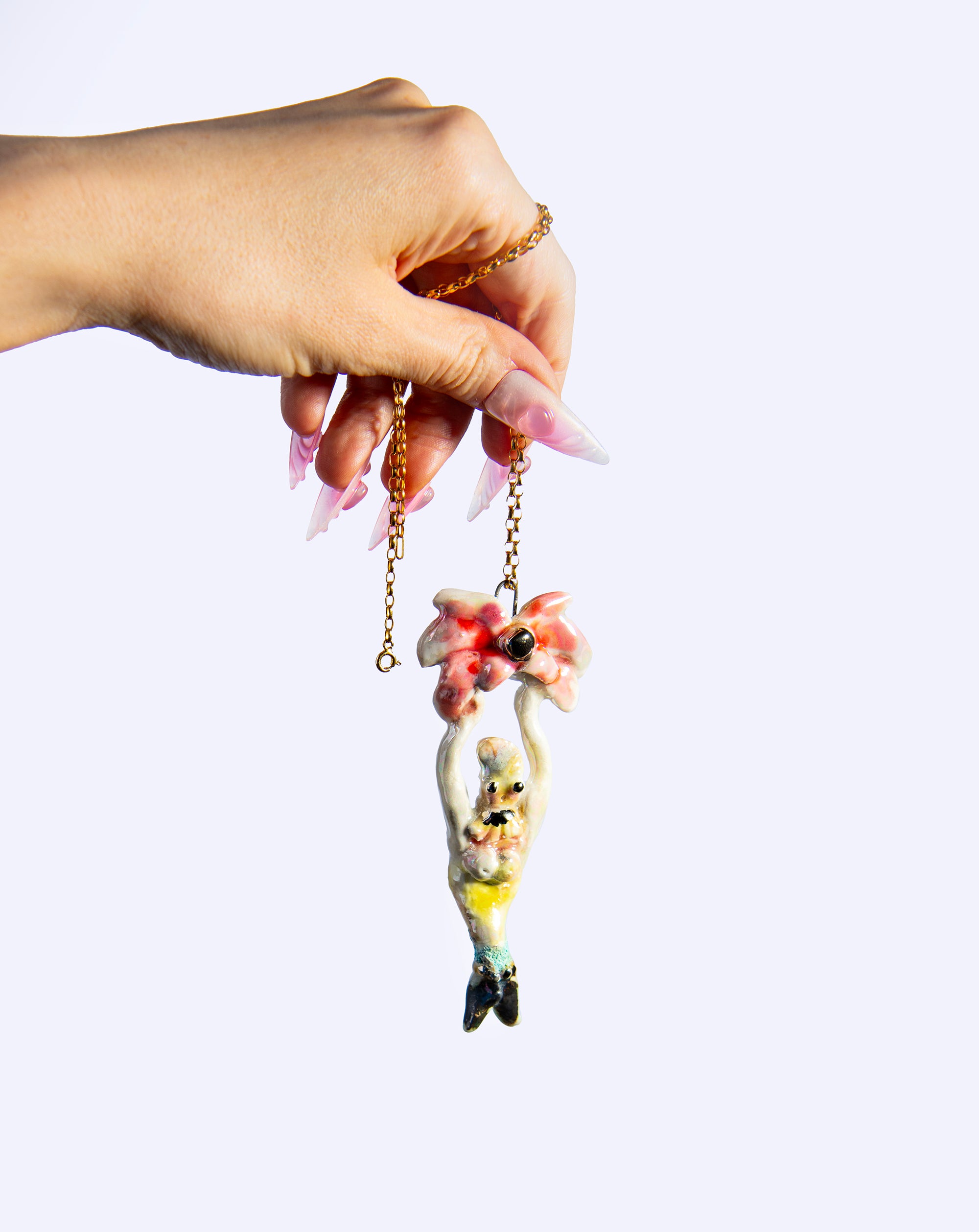 Blooming mermaid charm