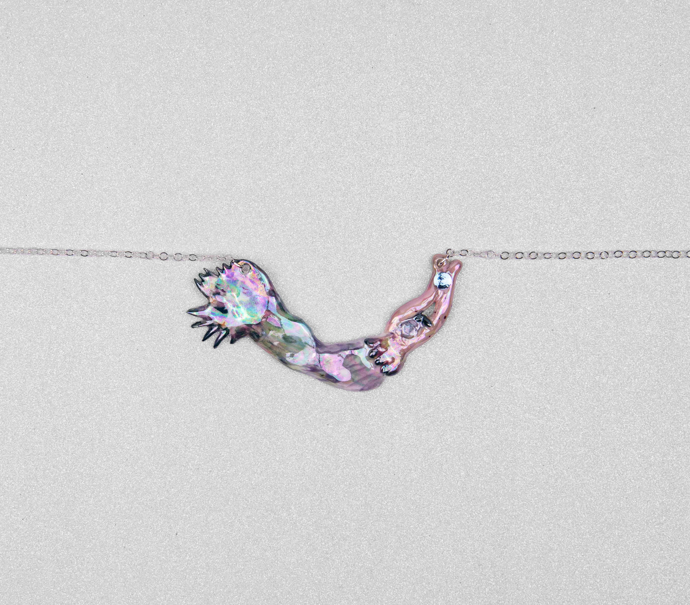 Romantic mermaid with rainbow tail