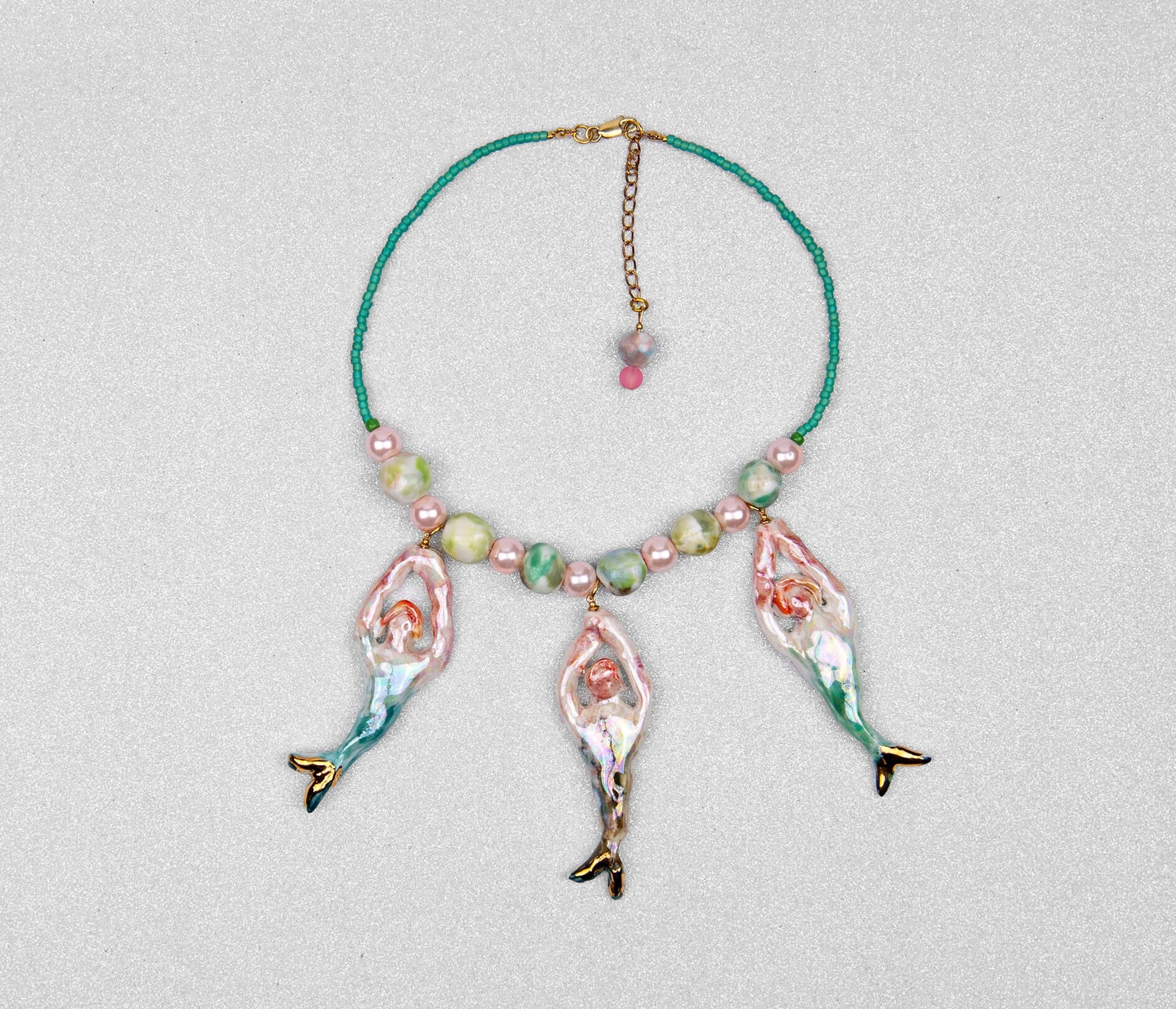 Mermaid trio choker