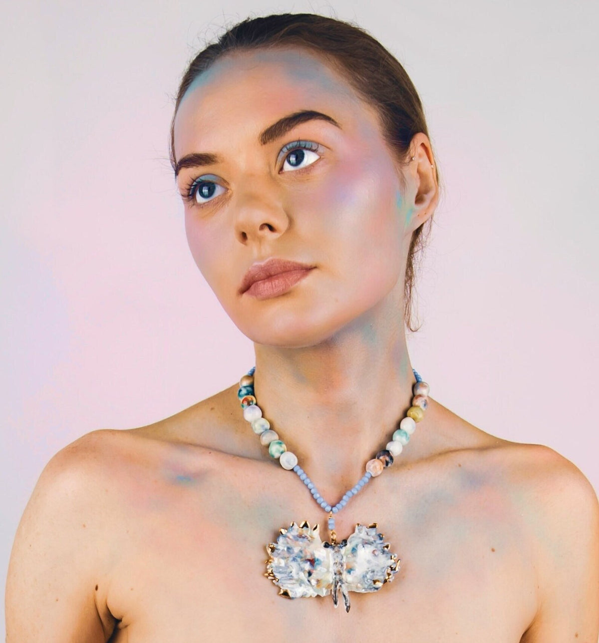 Blue butterlfy chocker