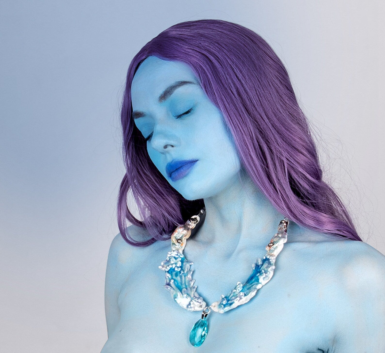 Big blue mermaid statement