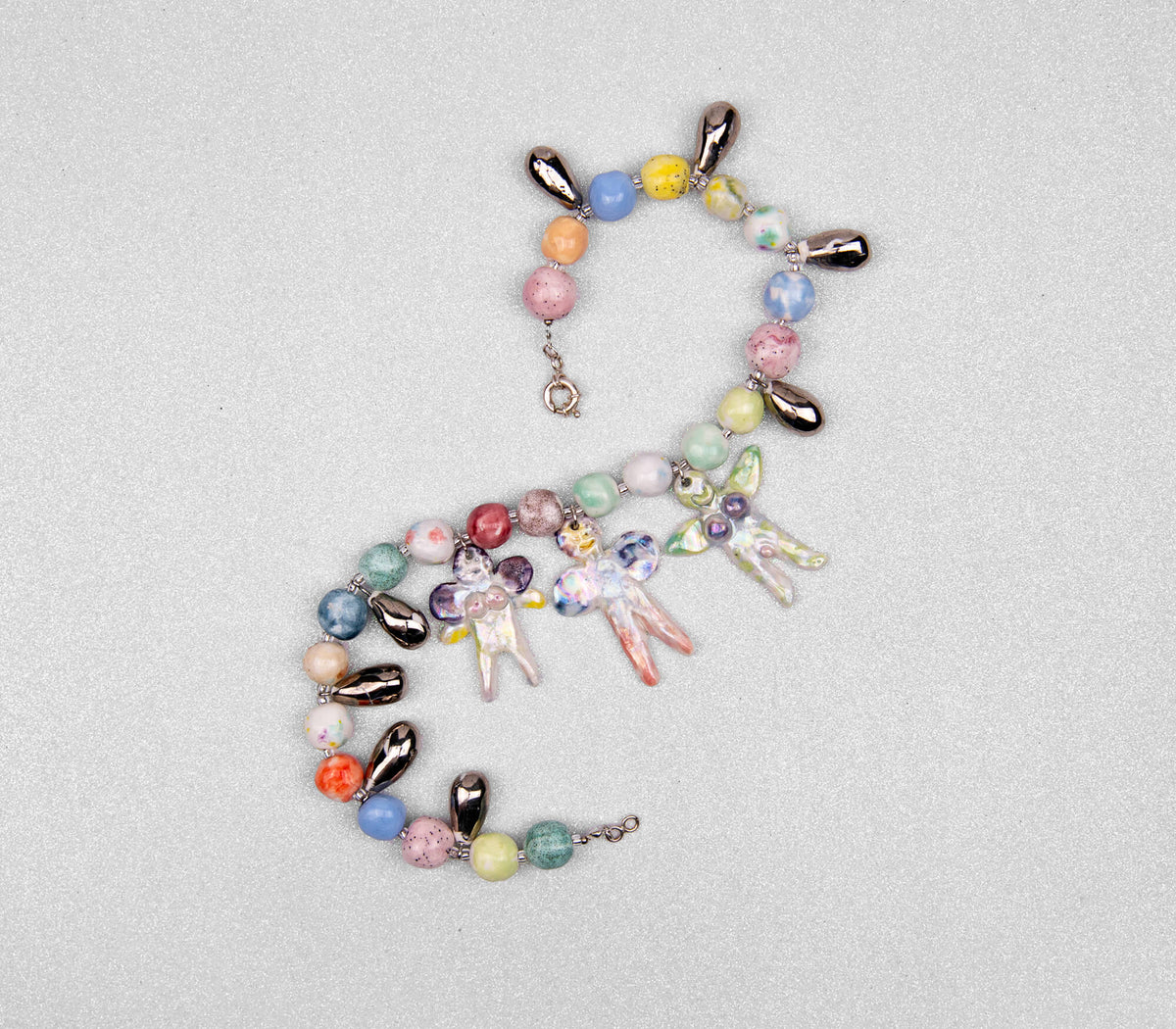 Colorful angel necklace