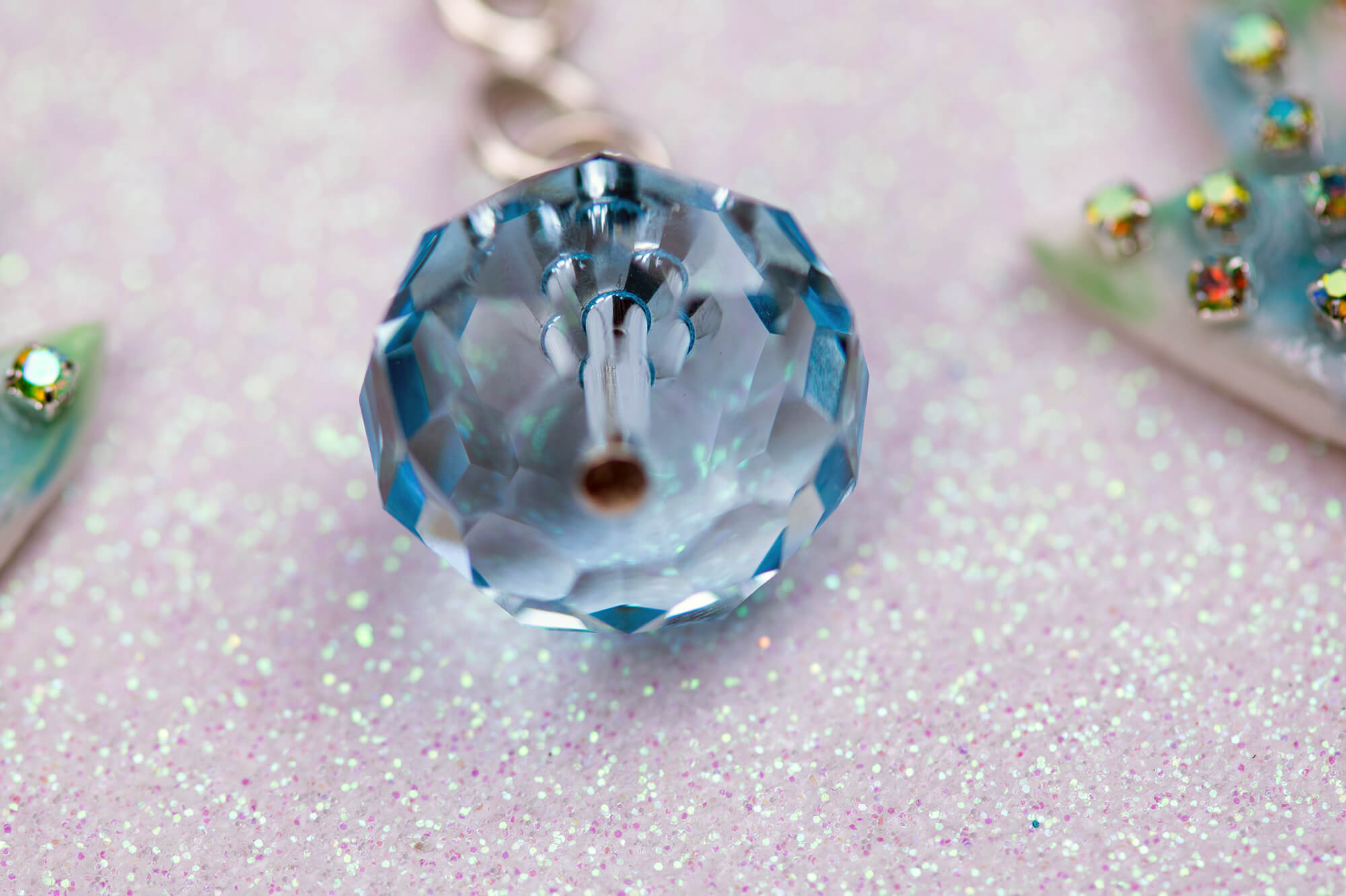 Mermaids with crystal pearl necklace