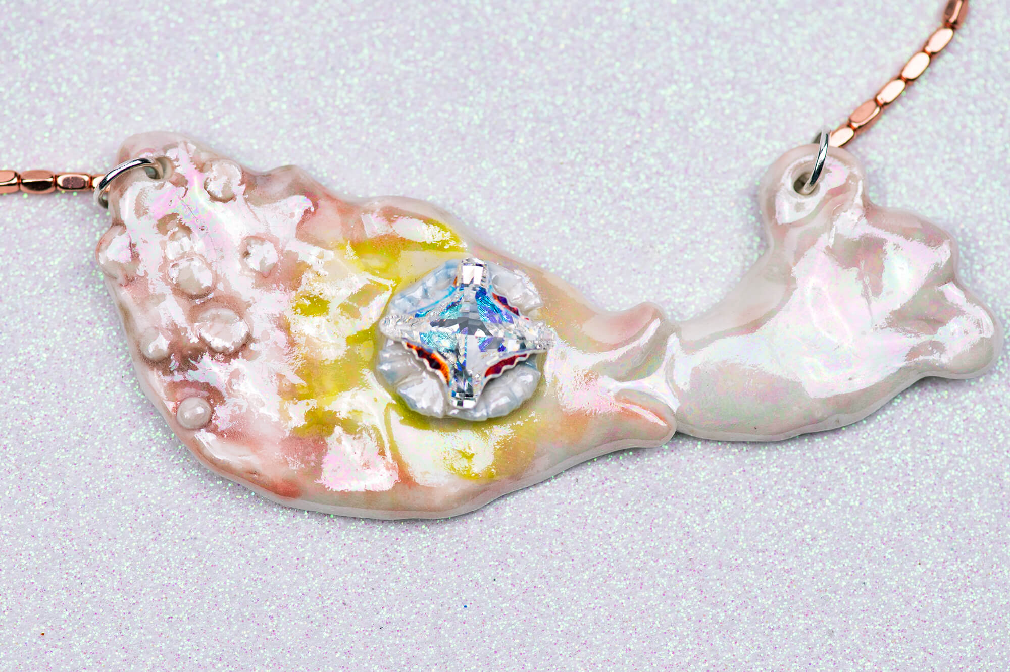 Whimsical mermaid necklace