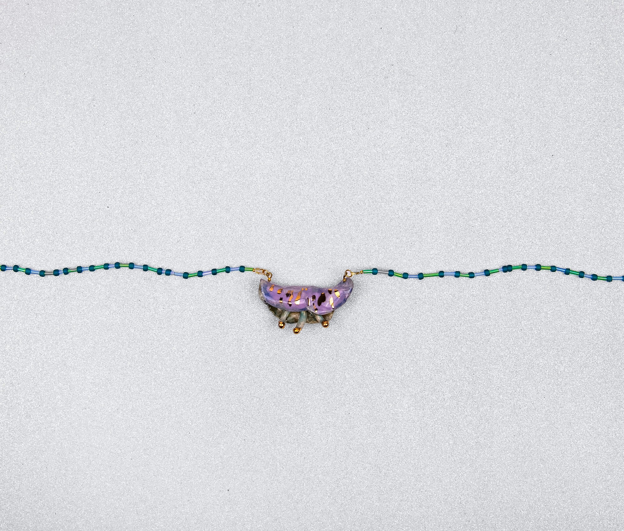 Pea green necklace
