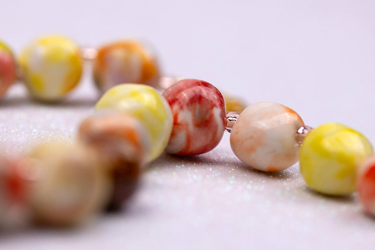Gold bee necklace