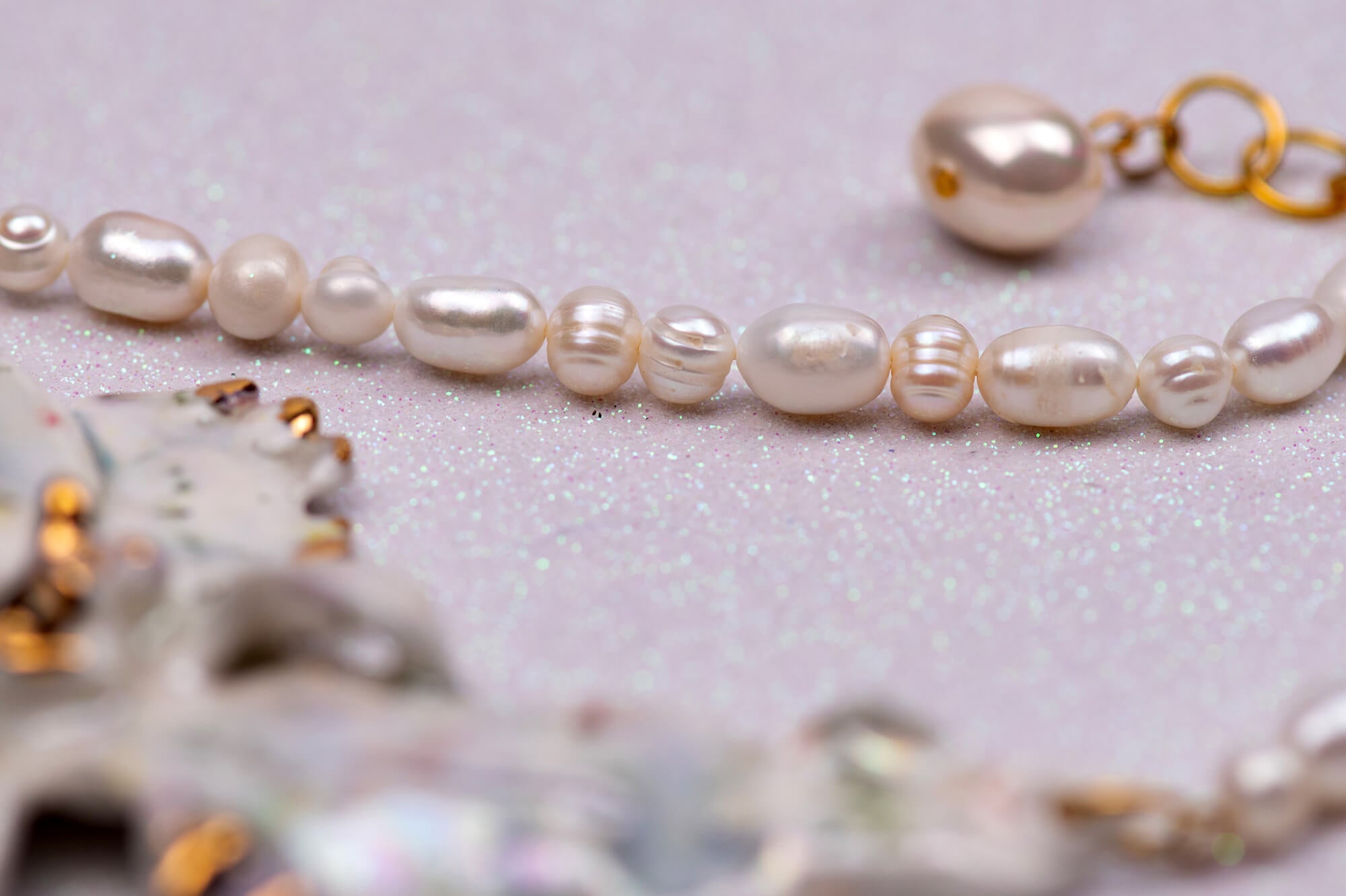Lotus pearl necklace