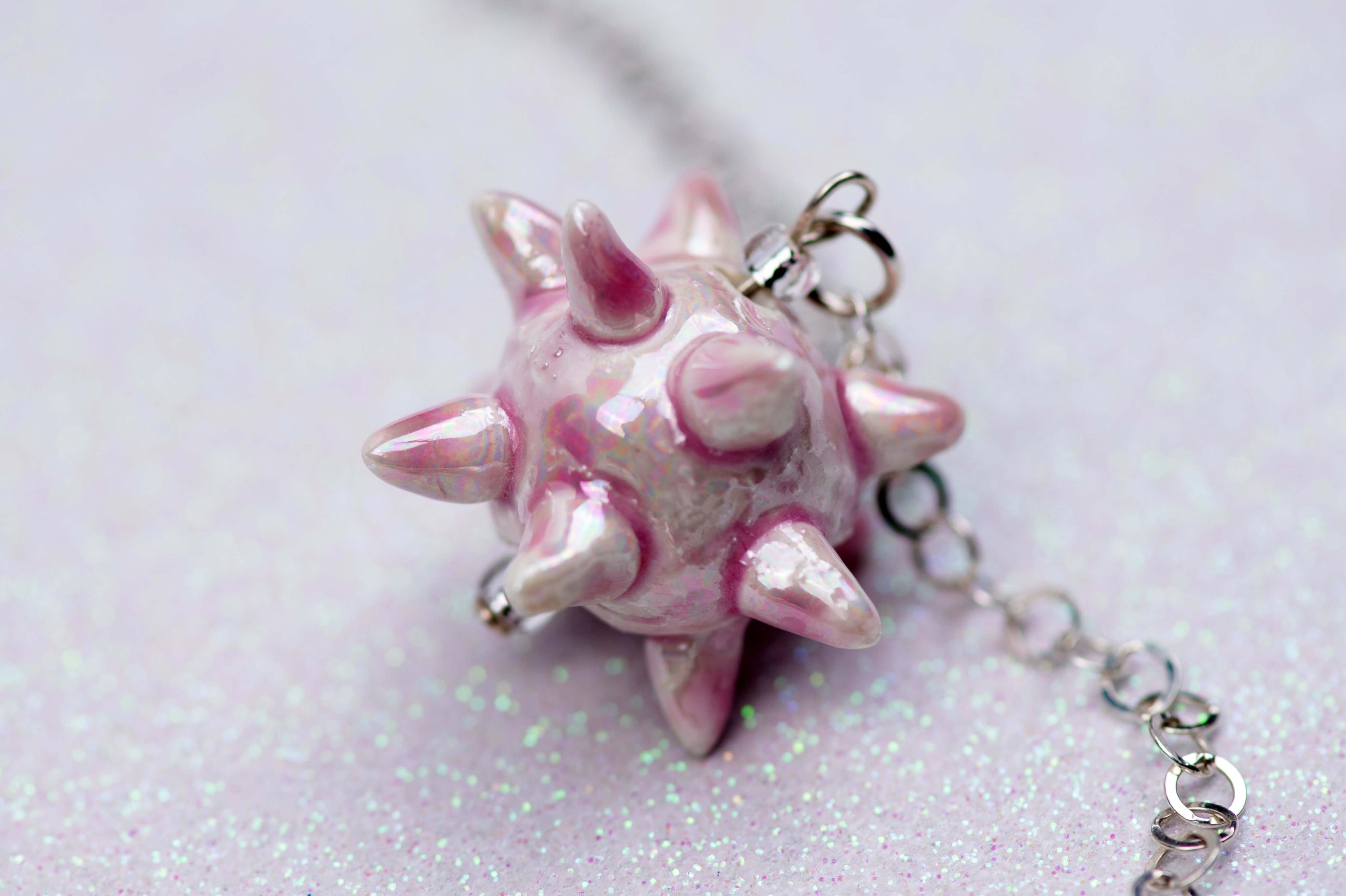 Mermaid riding sea snake necklace