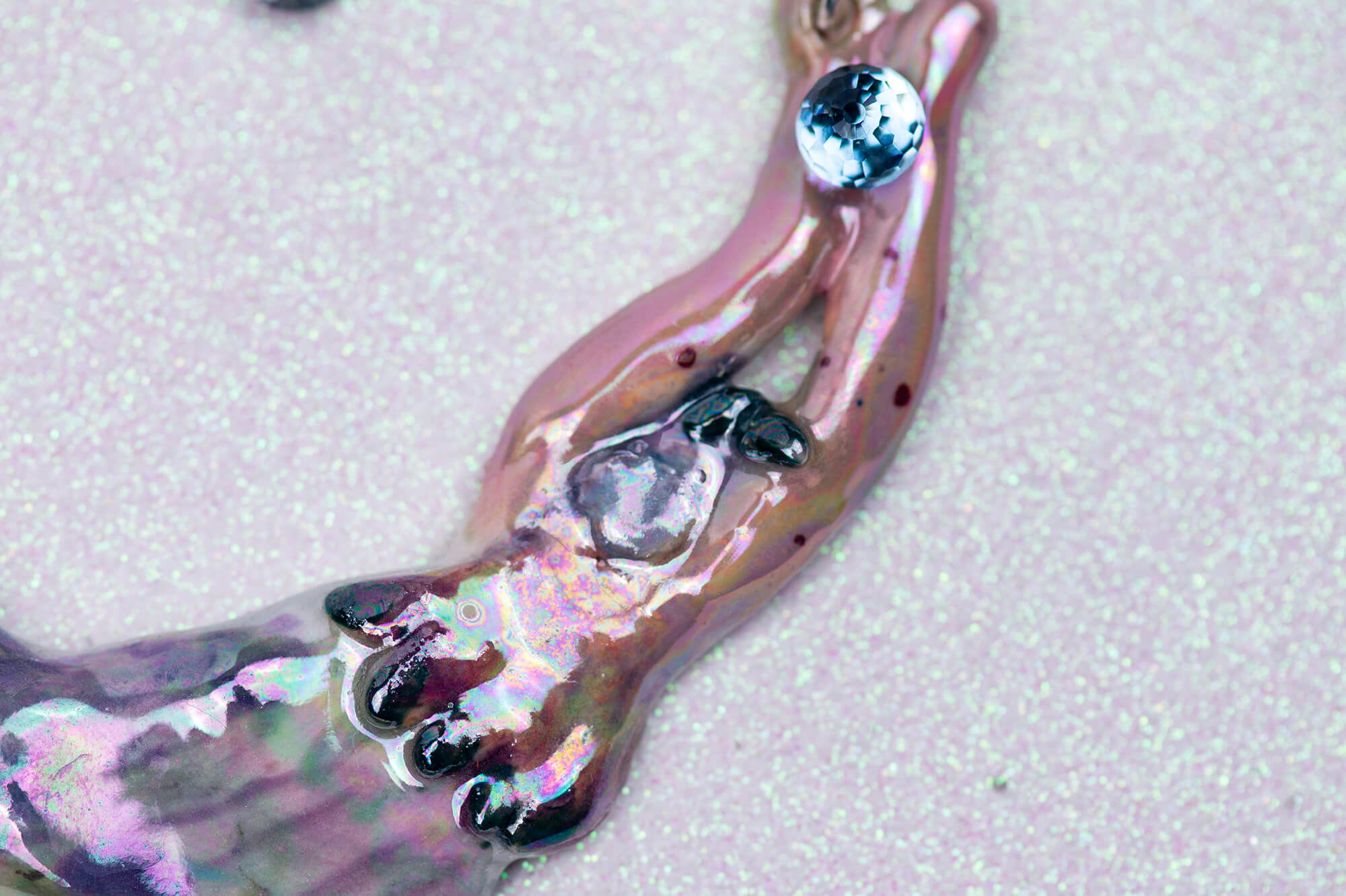 Romantic mermaid with rainbow tail