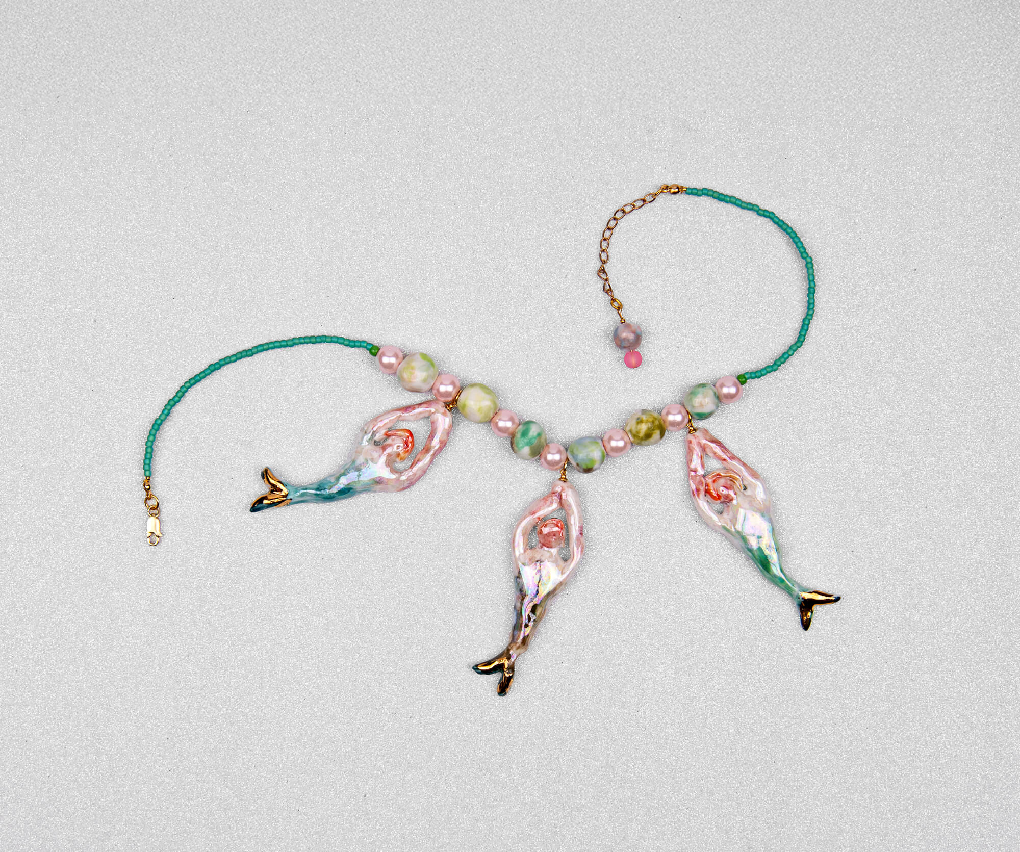 Mermaid trio choker