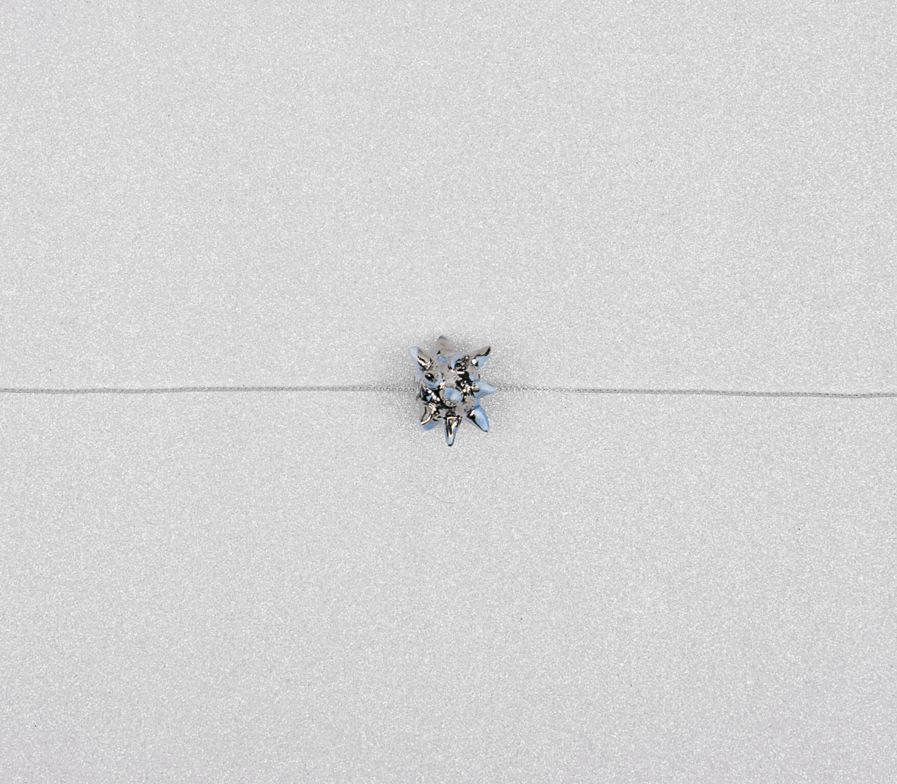 Blue and silver spicy star neckalce