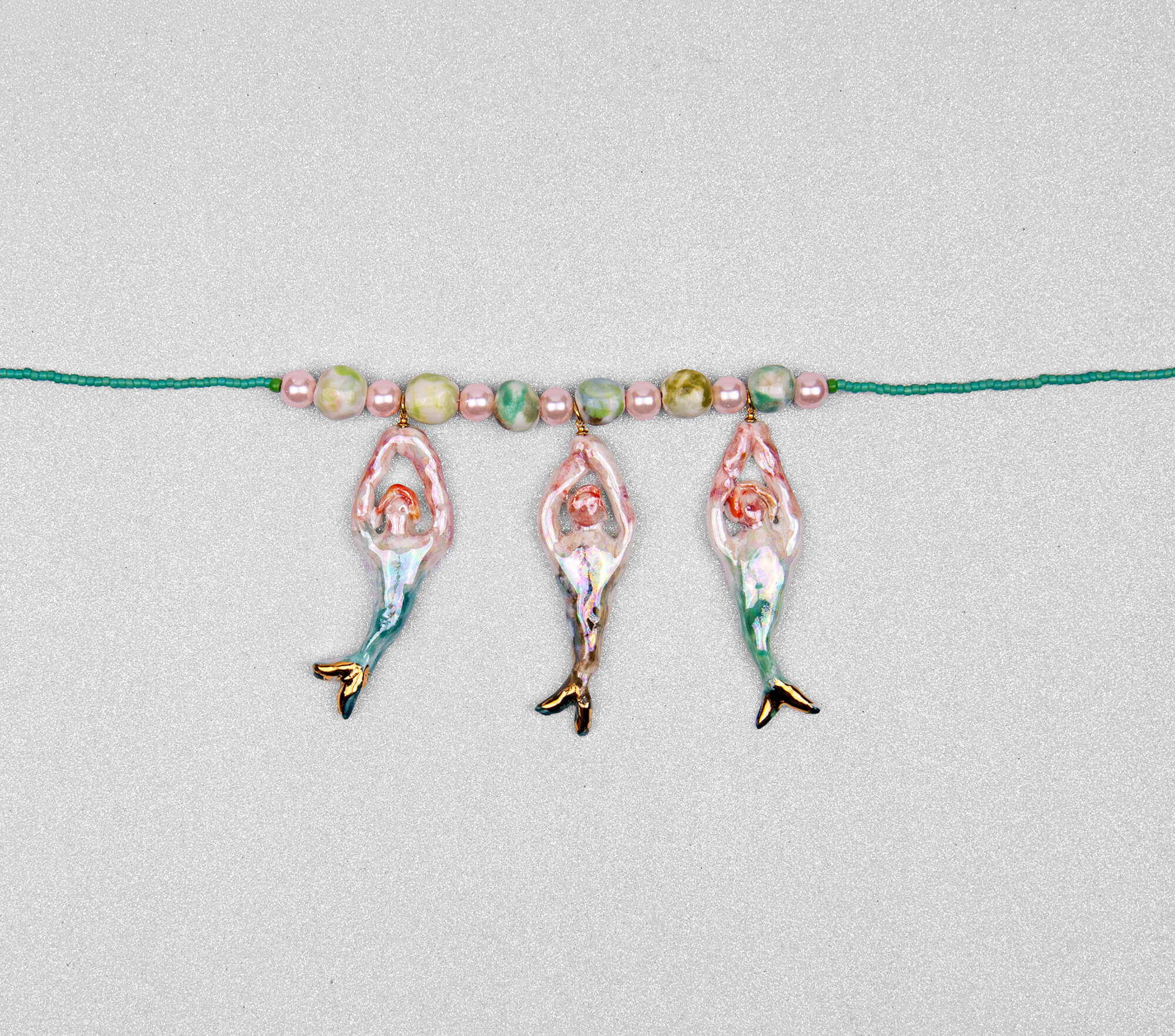 Mermaid trio choker
