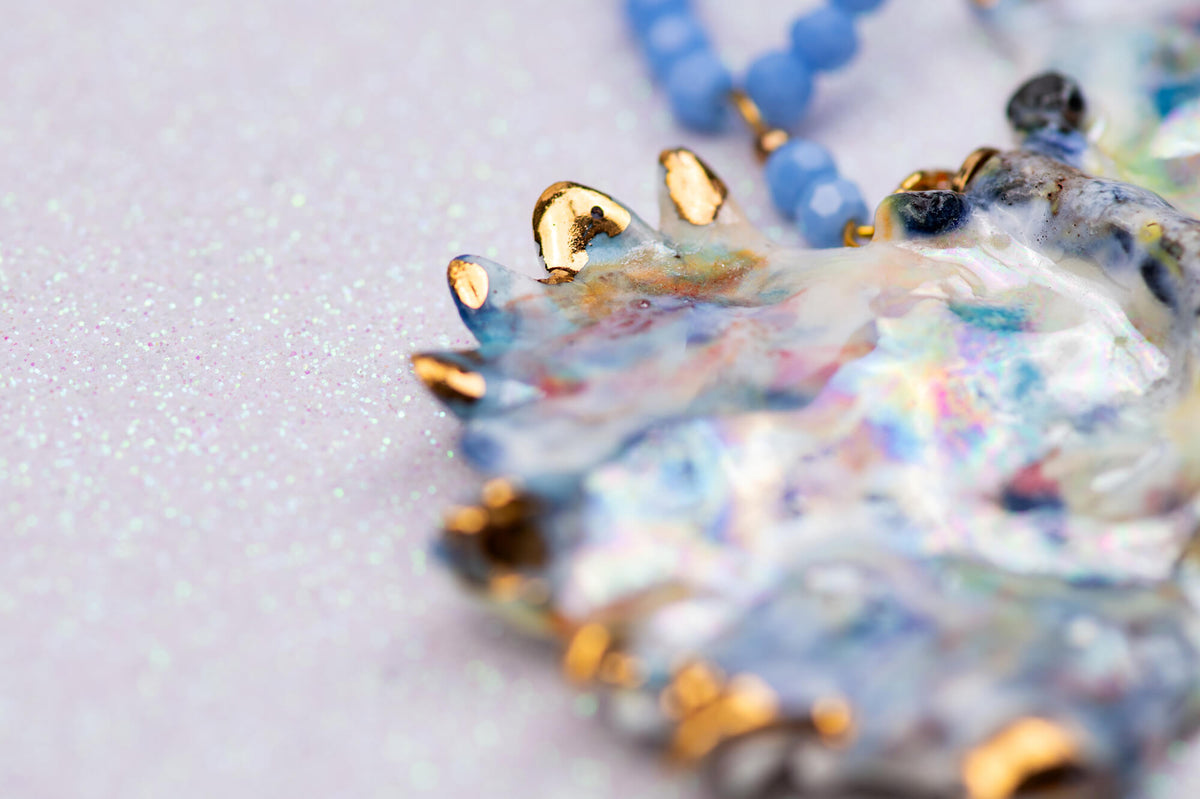 Blue butterlfy chocker